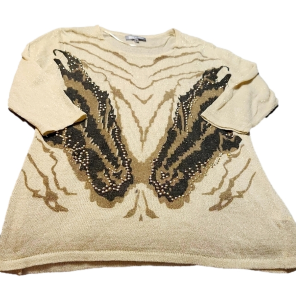 VIP sheer sweater sz. Med